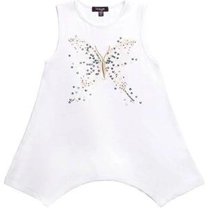 Imoga Beth Tunic, Girls Size 14, Cream Butterfly